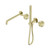 Serenity Progressive Shower System With Spout With Metal Handle And Slim Shower Brushed Gold