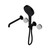 Serenity Progressive Shower System With Spout With Carrara Handle And Hand Shower Matte Black