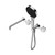 Serenity Progressive Shower System With Spout With Arabescato Corchia Handle And Hand Shower Chrome