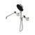 Serenity Progressive Shower System With Spout With Metal Handle And Hand Shower Brushed Nickel