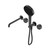 Serenity Progressive Shower System With Spout With Metal Handle And Hand Shower Gun Metal