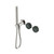 Serenity Progressive Shower System With Verde Alpi Handle And Slim Shower Brushed Nickel
