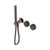 Serenity Progressive Shower System With Verde Alpi Handle And Slim Shower Brushed Bronze