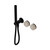 Serenity Progressive Shower System With Rome Travertine Handle And Slim Shower Matte Black