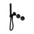Serenity Progressive Shower System With Marquina Black Handle And Slim Shower Matte Black
