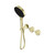 Serenity Progressive Shower System With Metal Handle And Hand Shower Brushed Gold