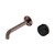 Main Image Serenity Progressive Wall Basin Mixer 160mm Spout With Marquina Black Handle Brushed Bronze