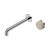 Serenity Progressive Wall Basin Mixer 220mm Spout With Rome Travertine Handle Chrome