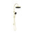 Serenity Twin Shower Brushed Gold