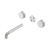 Serenity Wall Basin Set 185mm Spout With Carrara Handle Trim Kit Only Brushed Nickel