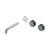 Serenity Wall Basin Set 160mm Offset Spout With Verde Alpi Handle Trim Kit Only Brushed Nickel