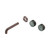 Serenity Wall Basin Set 160mm Offset Spout With Verde Alpi Handle Trim Kit Only Brushed Bronze