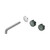 Serenity Wall Basin Set 185mm Offset Spout With Verde Alpi Handle Trim Kit Only Chrome