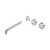 Serenity Wall Basin Set 220mm Offset Spout With Metal Handle Trim Kit Only Brushed Nickel