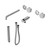 Serenity Progressive Shower System With Spout With Carrara Handle And Slim Shower Trim Kit Only Chrome