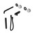 Serenity Progressive Shower System With Spout With Carrara Handle And Slim Shower Trim Kit Only Matte Black