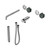Serenity Progressive Shower System With Spout With Verde Alpi Handle And Slim Shower Trim Kit Only Chrome