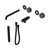 Serenity Progressive Shower System With Spout With Verde Alpi Handle And Slim Shower Trim Kit Only Matte Black