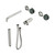 Serenity Progressive Shower System With Spout With Verde Alpi Handle And Slim Shower Trim Kit Only Brushed Nickel