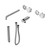 Serenity Progressive Shower System With Spout With Arabescato Corchia Handle And Slim Shower Trim Kit Only Chrome