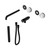 Serenity Progressive Shower System With Spout With Arabescato Corchia Handle And Slim Shower Trim Kit Only Matte Black
