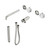 Serenity Progressive Shower System With Spout With Arabescato Corchia Handle And Slim Shower Trim Kit Only Brushed Nickel