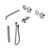 Serenity Progressive Shower System With Spout With Metal Handle And Slim Shower Trim Kit Only Chrome