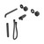 Serenity Progressive Shower System With Spout With Metal Handle And Slim Shower Trim Kit Only Gun Metal