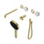 Serenity Progressive Shower System With Spout With Carrara Handle And Hand Shower Trim Kit Only Brushed Gold