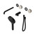 Serenity Progressive Shower System With Spout With Rome Travertine Handle And Hand Shower Trim Kit Only Matte Black