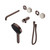 Serenity Progressive Shower System With Spout With Rome Travertine Handle And Hand Shower Trim Kit Only Brushed Bronze
