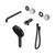 Serenity Progressive Shower System With Spout With Rome Travertine Handle And Hand Shower Trim Kit Only Gun Metal