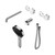 Serenity Progressive Shower System With Spout With Arabescato Corchia Handle And Hand Shower Trim Kit Only Chrome