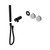 Serenity Progressive Shower System With Carrara Handle And Slim Shower Trim Kit Only Matte Black