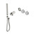 Serenity Progressive Shower System With Carrara Handle And Slim Shower Trim Kit Only Brushed Nickel