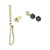 Serenity Progressive Shower System With Verde Alpi Handle And Slim Shower Trim Kit Only Brushed Gold