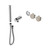 Serenity Progressive Shower System With Rome Travertine Handle And Slim Shower Trim Kit Only Chrome