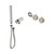 Serenity Progressive Shower System With Rome Travertine Handle And Slim Shower Trim Kit Only Brushed Nickel