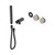 Serenity Progressive Shower System With Rome Travertine Handle And Slim Shower Trim Kit Only Gun Metal