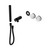Serenity Progressive Shower System With Arabescato Corchia Handle And Slim Shower Trim Kit Only Matte Black