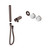 Serenity Progressive Shower System With Arabescato Corchia Handle And Slim Shower Trim Kit Only Brushed Bronze