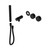 Serenity Progressive Shower System With Metal Handle And Slim Shower Trim Kit Only Matte Black