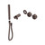 Serenity Progressive Shower System With Metal Handle And Slim Shower Trim Kit Only Brushed Bronze