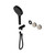 Serenity Progressive Shower System With Rome Travertine Handle And Hand Shower Trim Kit Only Matte Black