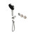 Serenity Progressive Shower System With Rome Travertine Handle And Hand Shower Trim Kit Only Brushed Nickel