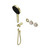 Serenity Progressive Shower System With Rome Travertine Handle And Hand Shower Trim Kit Only Brushed Gold