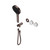 Serenity Progressive Shower System With Arabescato Corchia Handle And Hand Shower Trim Kit Only Brushed Bronze