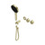 Serenity Progressive Shower System With Metal Handle And Hand Shower Trim Kit Only Brushed Gold