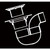 Shower Waste Kit Complete 100mm Square Chrome Plated
