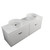 Eden Wall Hung Vanity 1500 2 Drawer Colour Kordura Top With Double Basin White